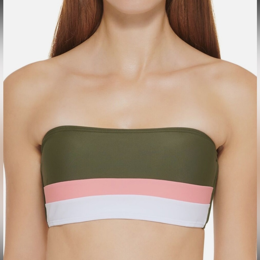 DKNY bandeau swim top size large
